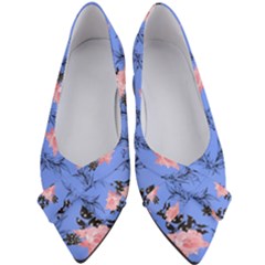 Flowers Pattern Women s Bow Heels by Sparkle