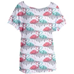 Music Flamingo Women s Oversized Tee by Sparkle