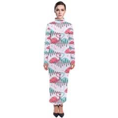 Music Flamingo Turtleneck Maxi Dress by Sparkle