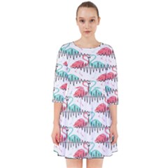 Music Flamingo Smock Dress by Sparkle