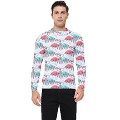 Music Flamingo Men s Long Sleeve Rash Guard by Sparkle