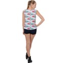 Music Flamingo Bubble Hem Chiffon Tank Top View2