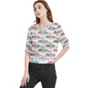 Music Flamingo Quarter Sleeve Blouse View1