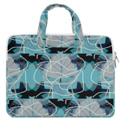 Digital Waves Macbook Pro Double Pocket Laptop Bag by Sparkle