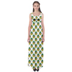 Holiday Pineapple Empire Waist Maxi Dress by Sparkle