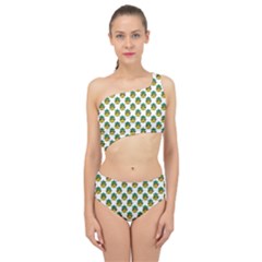 Holiday Pineapple Spliced Up Two Piece Swimsuit by Sparkle