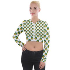 Holiday Pineapple Long Sleeve Cropped Velvet Jacket by Sparkle