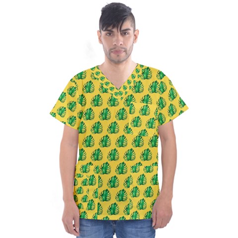 Beautiful Pattern Men s V-neck Scrub Top by Sparkle