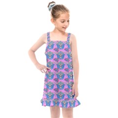 Floral Pattern Kids  Overall Dress by Sparkle