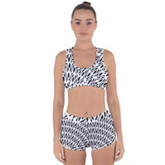 Vertical Racerback Boyleg Bikini Set