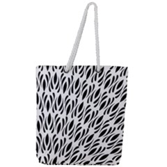 Vertical Full Print Rope Handle Tote (large) by Sobalvarro