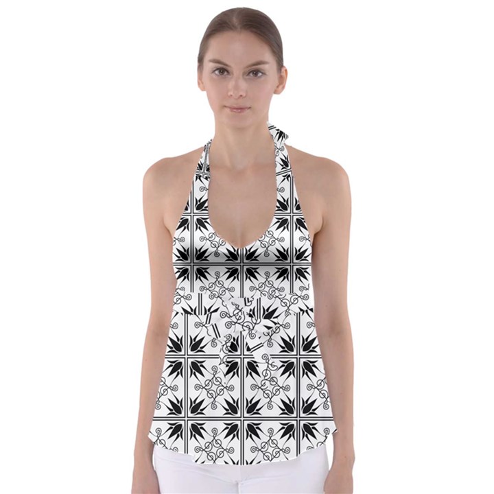 Greece Babydoll Tankini Top