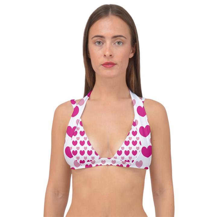  Double Strap Halter Bikini Top