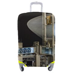 Montevideo Airport Night Scene, Uruguay Luggage Cover (medium) by dflcprintsclothing