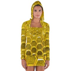 Hexagon Windows Long Sleeve Hooded T-shirt by essentialimage