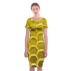 Hexagon Windows Classic Short Sleeve Midi Dress by essentialimage