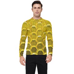 Hexagon Windows Men s Long Sleeve Rash Guard by essentialimage