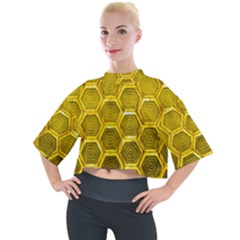 Hexagon Windows Mock Neck Tee by essentialimage