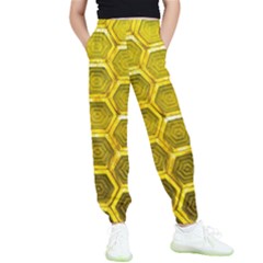 Hexagon Windows Kids  Elastic Waist Pants by essentialimage