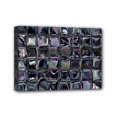 Funky Mosaic  Mini Canvas 7  X 5  (stretched) by MRNStudios