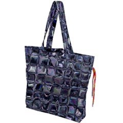 Funky Mosaic  Drawstring Tote Bag by MRNStudios