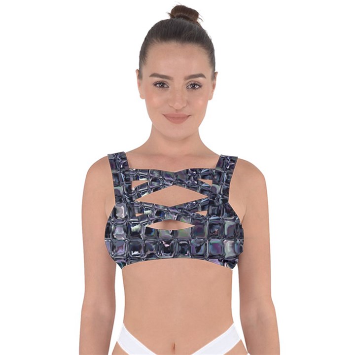 Funky Mosaic  Bandaged Up Bikini Top