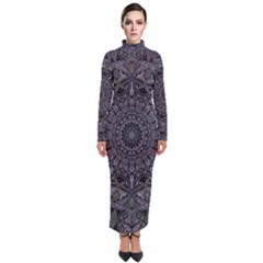 Mellow Mandala  Turtleneck Maxi Dress by MRNStudios