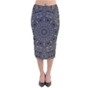 Mellow Mandala  Velvet Midi Pencil Skirt View1