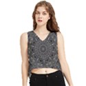 Mellow Mandala  V-Neck Cropped Tank Top View1