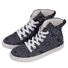 Mellow Mandala  Men s Hi-top Skate Sneakers by MRNStudios