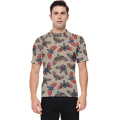 Dragonfly Pattern Men s Short Sleeve Rash Guard