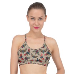 Dragonfly Pattern Basic Training Sports Bra by designsbymallika