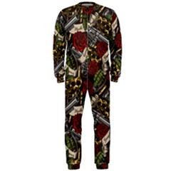 Hustle Hard Dragonfly Pattern Onepiece Jumpsuit (men)  by designsbymallika