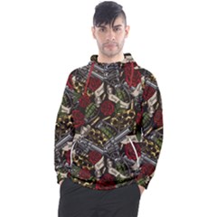 Hustle Hard Dragonfly Pattern Men s Pullover Hoodie by designsbymallika