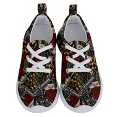 Hustle Hard Dragonfly Pattern Running Shoes by designsbymallika