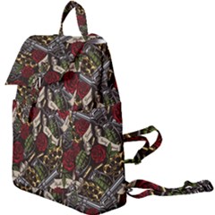 Hustle Hard Dragonfly Pattern Buckle Everyday Backpack by designsbymallika