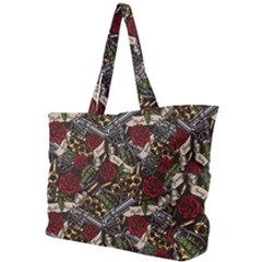 Hustle Hard Dragonfly Pattern Simple Shoulder Bag by designsbymallika