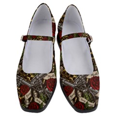 Hustle Hard Dragonfly Pattern Women s Mary Jane Shoes by designsbymallika