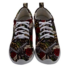 Hustle Hard Dragonfly Pattern Athletic Shoes by designsbymallika