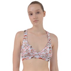 Menaki Cat Pattern Sweetheart Sports Bra by designsbymallika