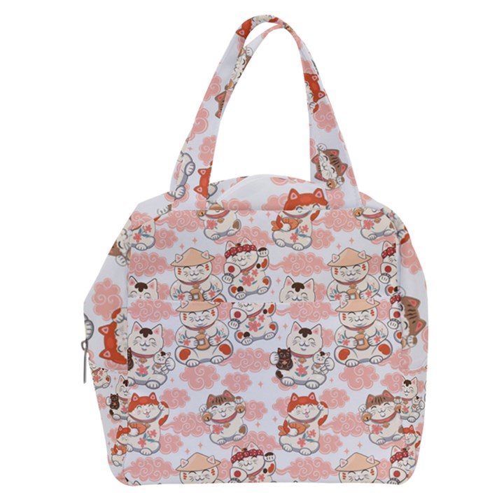 Menaki Cat Pattern Boxy Hand Bag