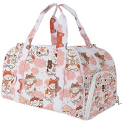 Menaki Cat Pattern Burner Gym Duffel Bag