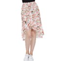 Menaki Cat Pattern Frill Hi Low Chiffon Skirt View1