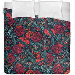 Strangled In Love Duvet Cover Double Side (king Size) by designsbymallika