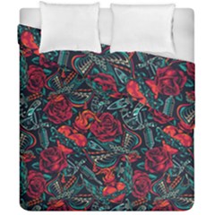 Strangled In Love Duvet Cover Double Side (california King Size) by designsbymallika