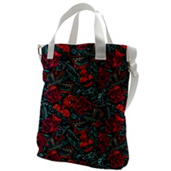 Strangled In Love Canvas Messenger Bag by designsbymallika