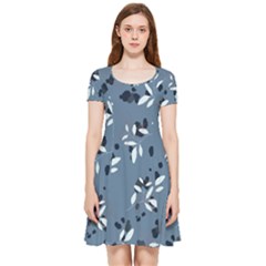 Abstract Fashion Style  Inside Out Cap Sleeve Dress