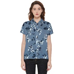 Abstract Fashion Style  Short Sleeve Pocket Shirt