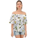 Tree poppies  Off Shoulder Short Sleeve Top View1