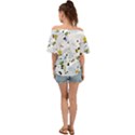 Tree poppies  Off Shoulder Short Sleeve Top View2